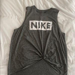 Nike tank tied front plus size 1x